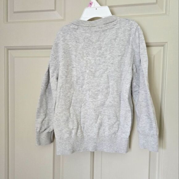 2/$15 H&M Light Gray Knit Cardigan 2-4 Yrs - Picture 4 of 4